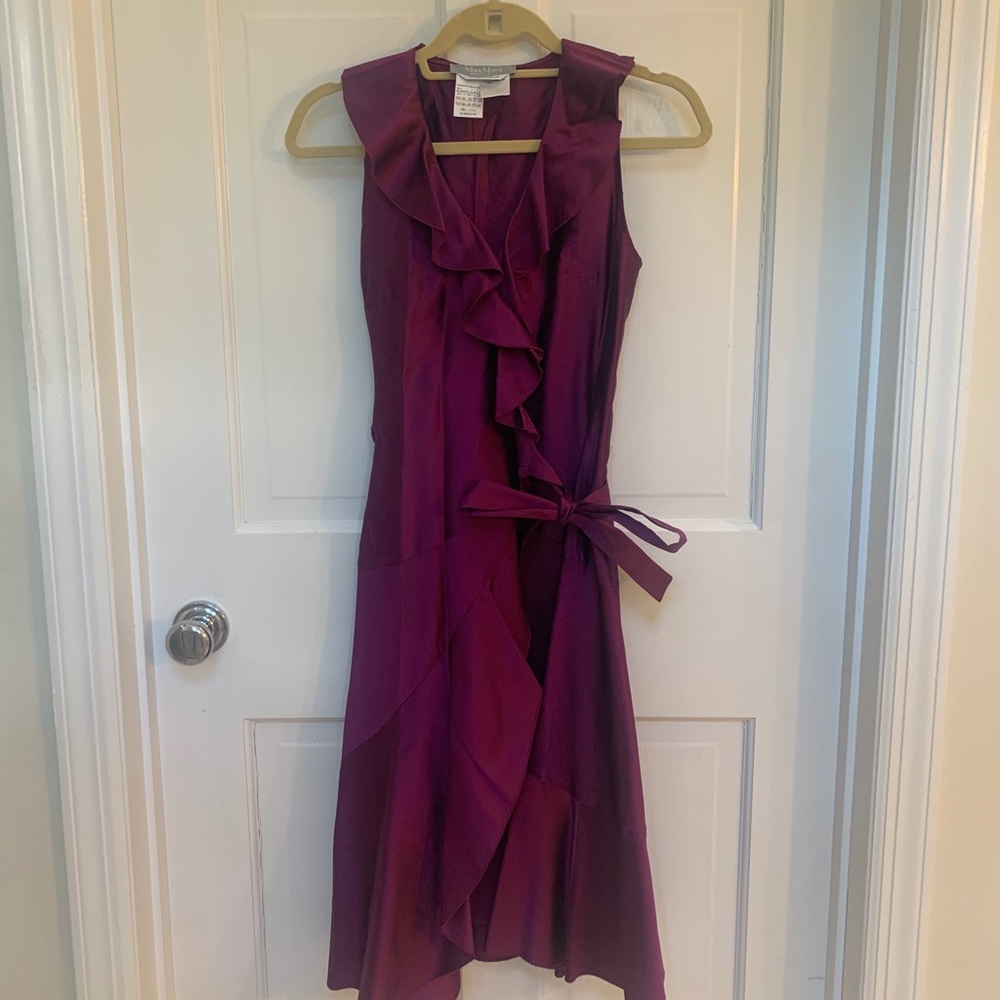 MaxMara Purple Wrap Dress